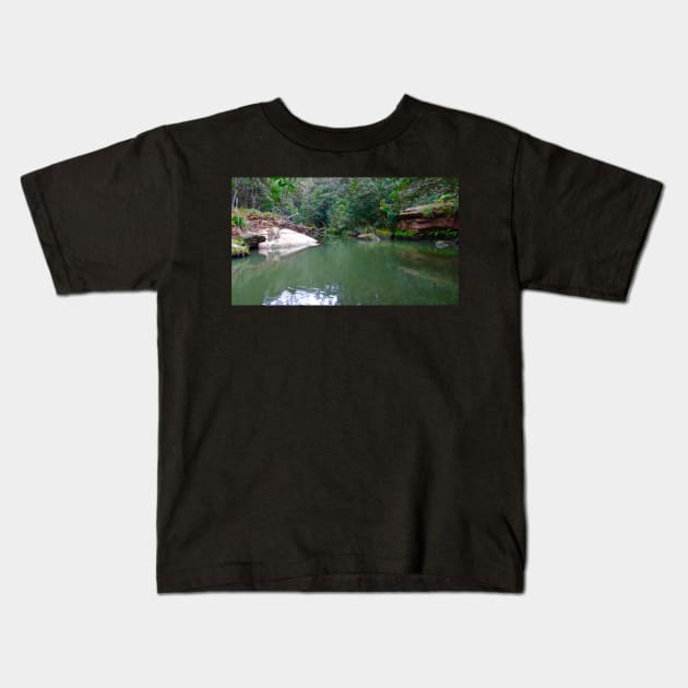 The Bush Waterhole! Kids T-Shirt by Mickangelhere1
